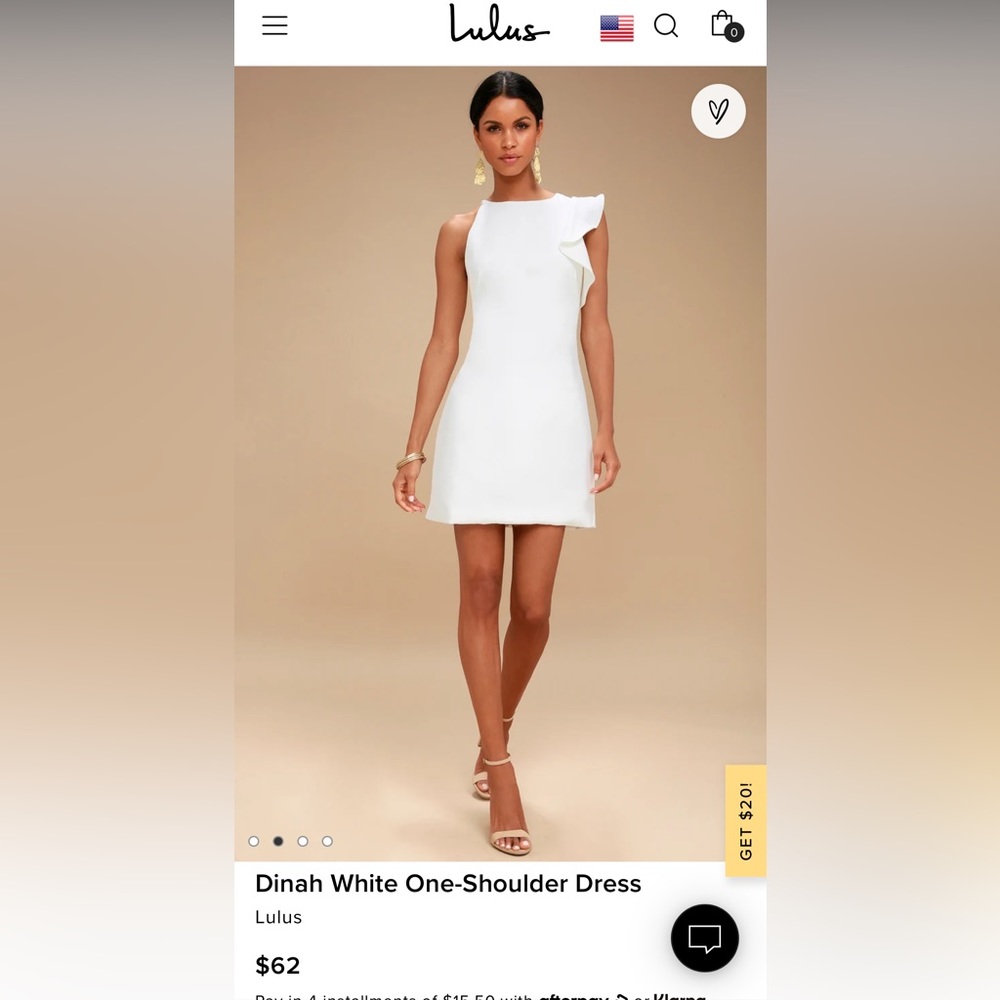 Dinah White One-Shoulder Dress - Lulu’s
